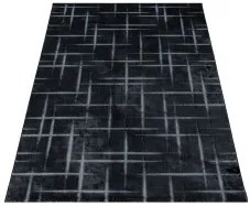 Ayyildiz, Kusový koberec Costa 3521 black, 120x170, čierna, chodba / predsieň