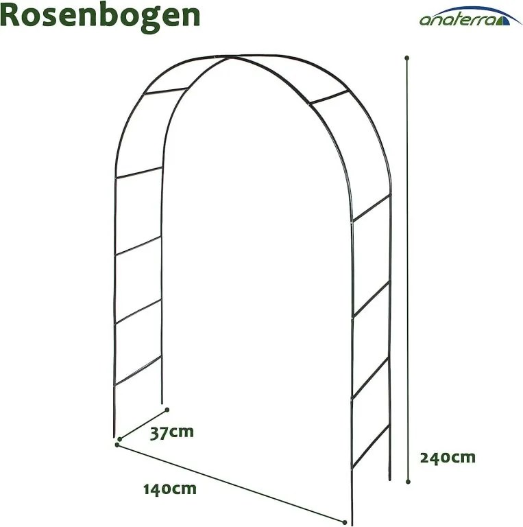 Anaterra Záhradný oblúk pre popínavé rastliny, 2 ks, 13 mm