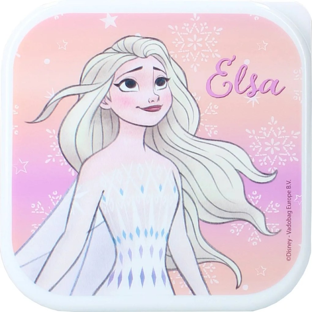 Desiatové boxy Ľadové kráľovstvo - Frozen - motív Elsa a Olaf – súprava 3ks