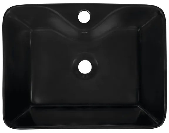 Sapho - Umývadlo na dosku BALENA 48x37 cm, matná čierna