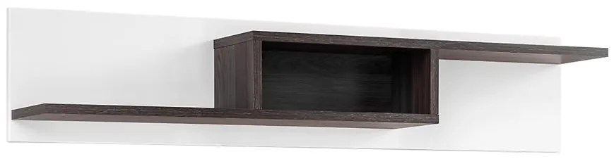 Polička Cross biely/perla Elm