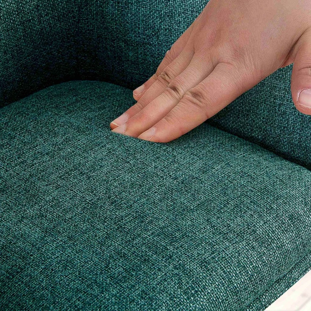 Stolička Tipton, látka - tmavo zelená