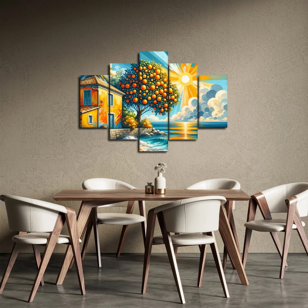 Obraz - Dom s pomarančmi I. (150x105 cm)