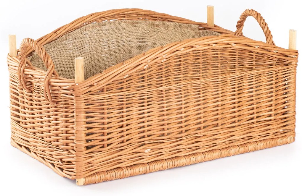 Kôš na drevo prútený Hout II.š. 58 x hl. 38 x v. 24/28(cm)