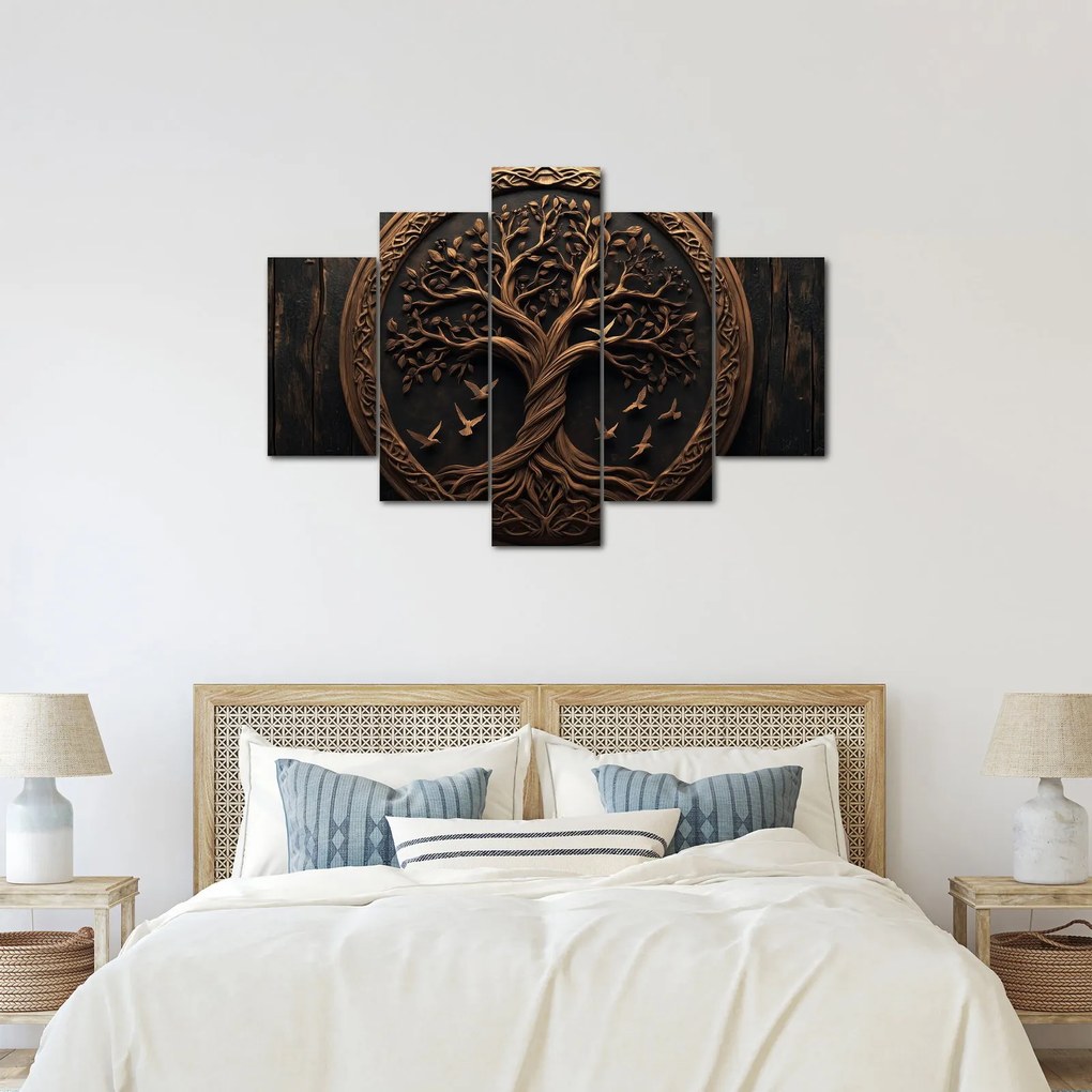 Obraz – Drevený strom života (150x105 cm)