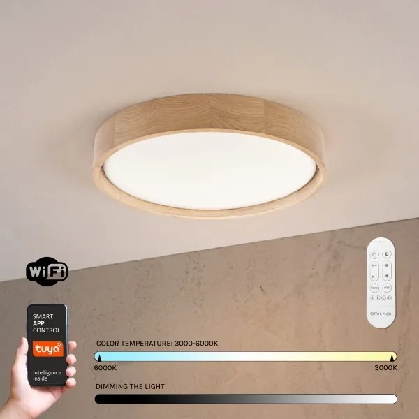 BRILAGI - LED stmievateľné stropné svietidlo MANAROLA SMART LED/24W/230V pr. 41 cm + diaľkové ovládanie