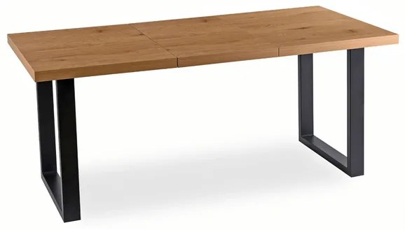 Stôl SANDRO 130–230 cm Dub Zlatý / Čierna