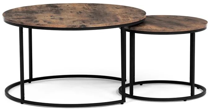 BONTEC Konferenčný stolík 80x80cm, mdf, divoký dub, AF-3002 OAK Farba: Hnedá