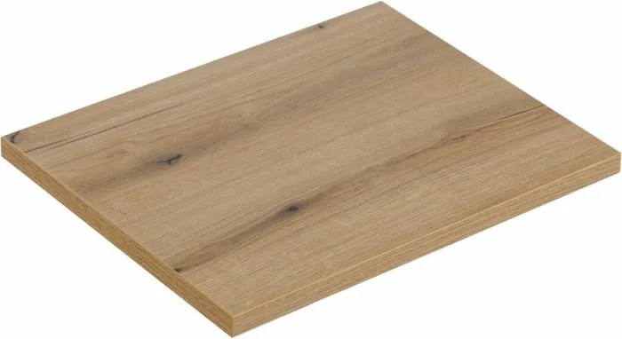 Závěsná skříňka pod umyvadlo Nova Cashmere s deskou a regálem 50 cm kašmírová/dub coast evoke