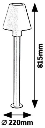 Rabalux 8845 - Vonkajšia lampa FAVARA 1xE27/14W/230V IP44