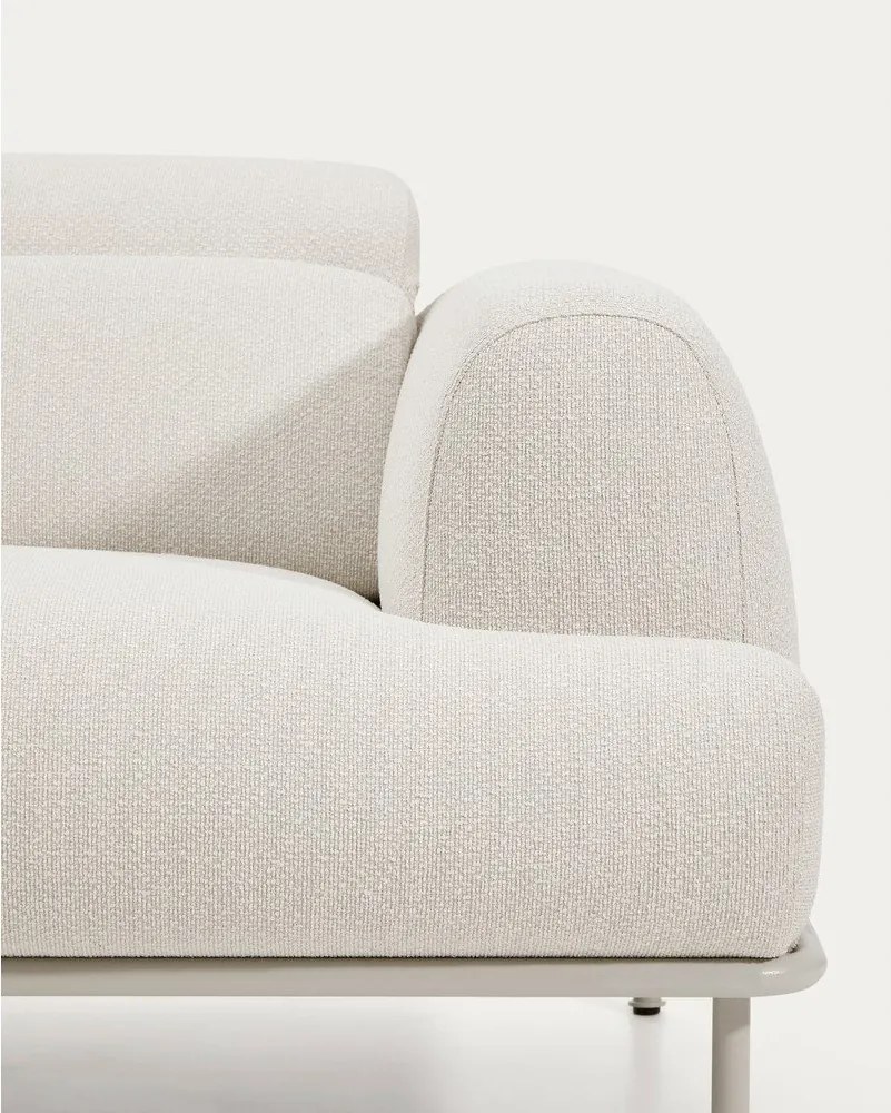 Béžová ženilková polohovacia pohovka 214 cm Aurum – Kave Home