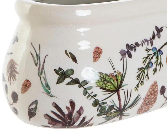 Kvetináč oválny "PINUS", keramika,  23x10x9,5 cm
