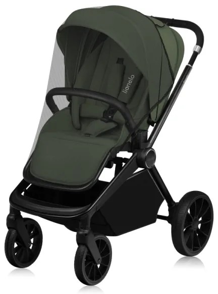 Lionelo - Kombinovaný kočík 3 v 1 MIKA PLUS Zelená oliva