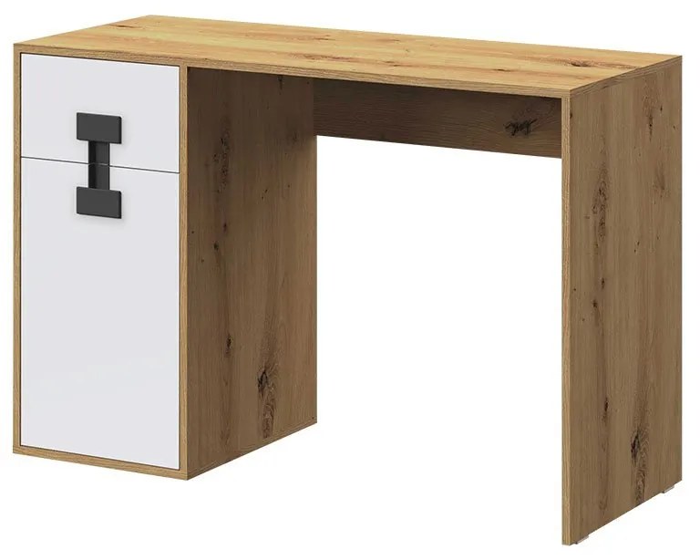 PC stolík Marcel TE1 (dub artisan + biely lesk). Vlastná spoľahlivá doprava až k Vám domov. 1123094