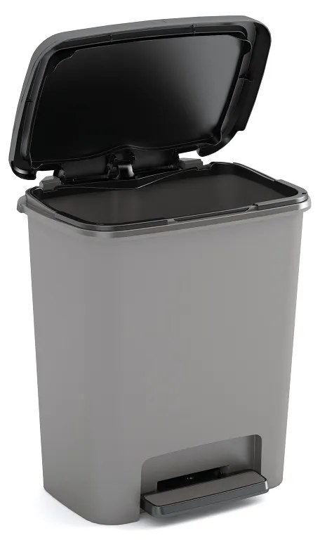 Curver Kôš na odpad Compatto 35l, šedý