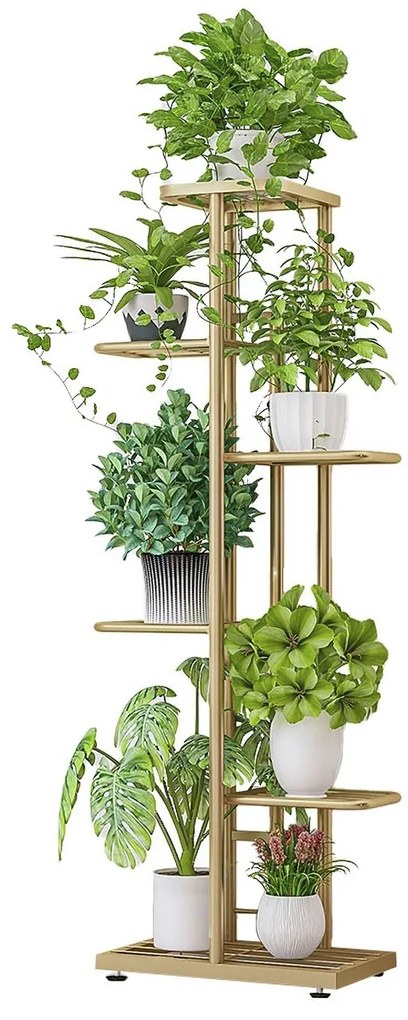 Kovový stojan na kvety Bamir Typ 3 - zlatá