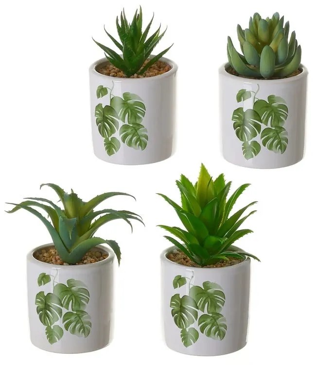 Umelé kvety v súprave 4 ks Cactus – Casa Selección