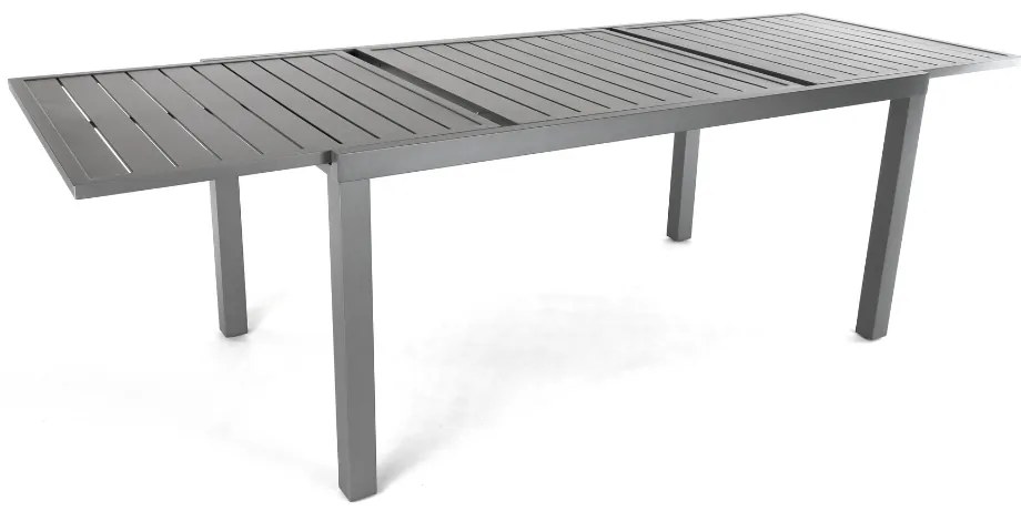 Záhradný stôl Mirolo, 160–240 × 89 cm, čierna