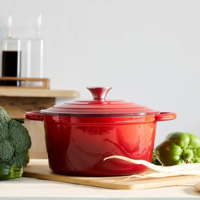 Hrniec ANDREAS liatinový, červený 871905