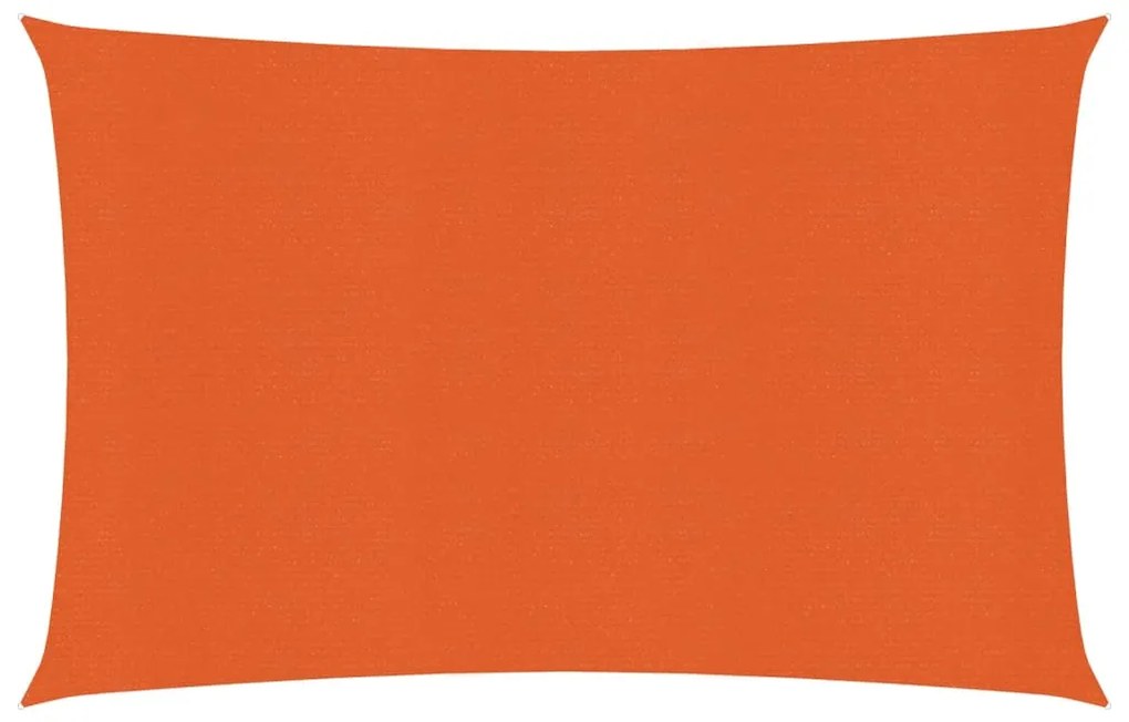 vidaXL Tieniaca plachta 160 g/m² oranžová 3,5x4,5 m HDPE