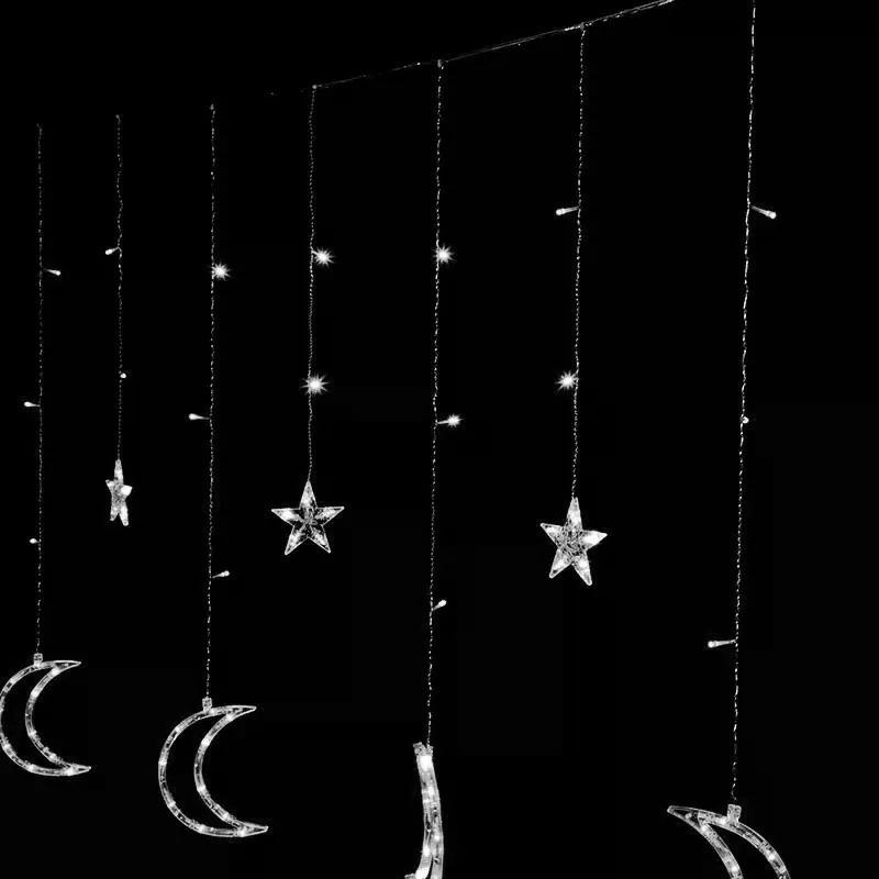 Vianočná svetelná LED reťaz Luna Stars 400 cm studený biely