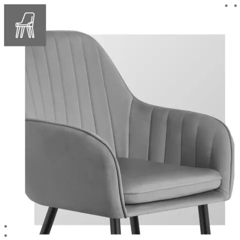 Jedálenská stolička Mark Adler Prince 6.0 Grey