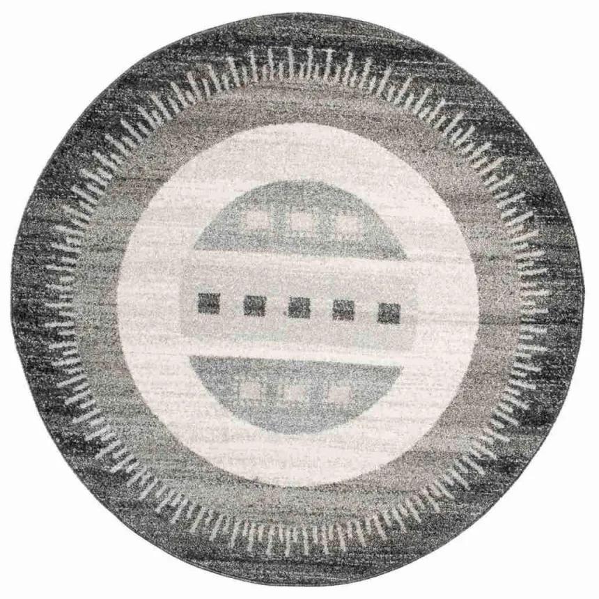 Kusový koberec Mel sivý kruh 150x150cm