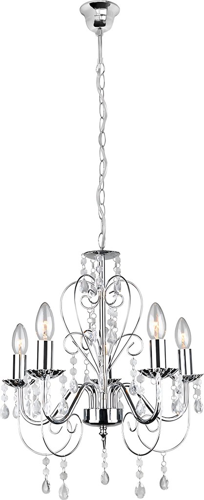 Toolight Toolight, stropné svietidlo 5xE14, EBT008-5CP, chróm, OSW-01243