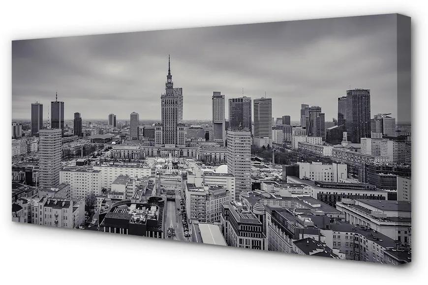 Obraz na plátne Varšava mrakodrapy panorámu 120x60 cm