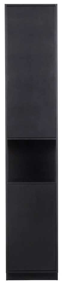 Čierna modulárna skrinka z borovicového dreva 40x210 cm Finca – WOOOD