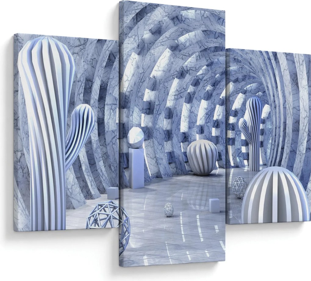 Obraz - 3D abstrakcia (90x60 cm)