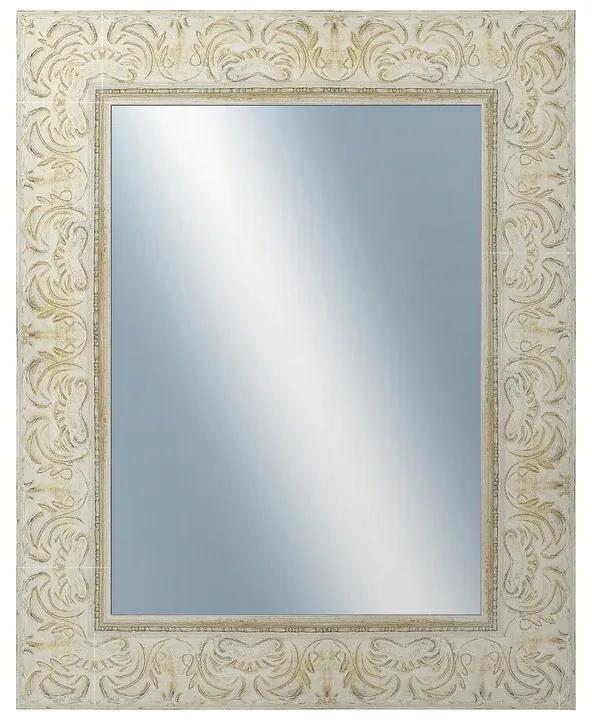 DANTIK - Zrkadlo v rámu, rozmer s rámom 40x50 cm z lišty PRAHA biela (2930)