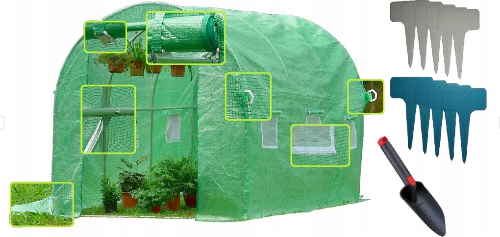 Záhradný fóliovník  2x3 m BIELY + darček