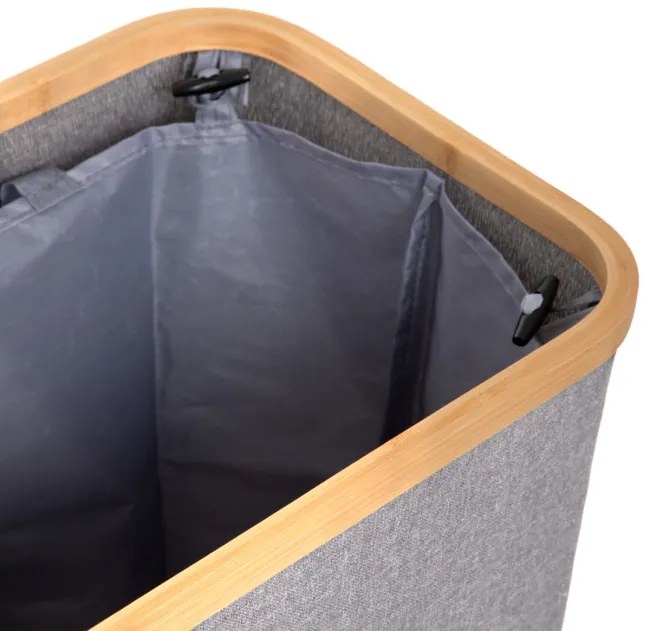 Kôš na bielizeň NELLIE sivý 884554