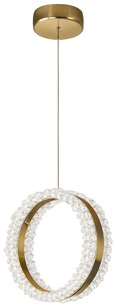 Toolight Toolight, závesné LED osvetlenie 20cm, 14W, 3000K, LHJ098-CP, zlatá, OSW-60043