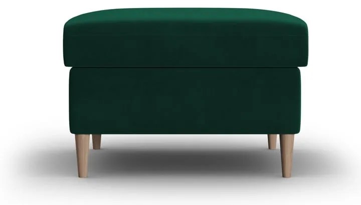 Zelená zamatová podnožka Kyoto – Cosmopolitan Design