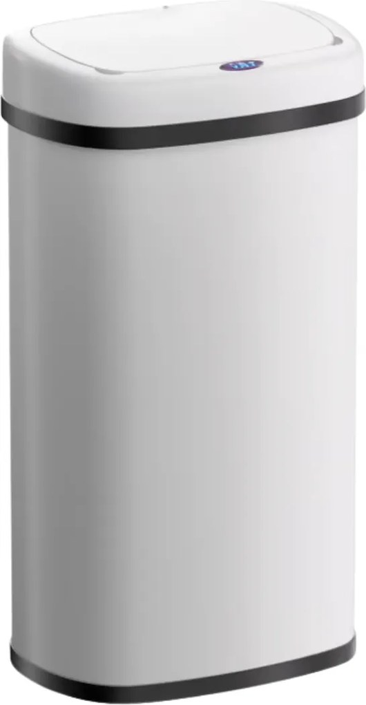Senzorový odpadkový kôš DEUS, 58 litrov, biela Jurhan
