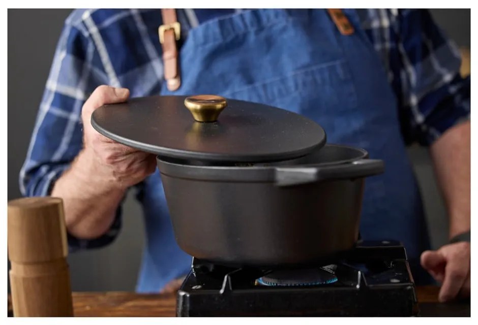 Liatinový hrniec s pokrievkou na indukciu 3,6 l – Holm