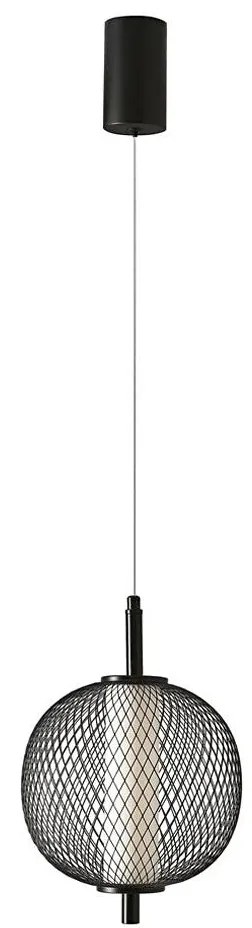 LED závesný luster na lanku PUMA LED/10W/230V pr. 20 cm čierny