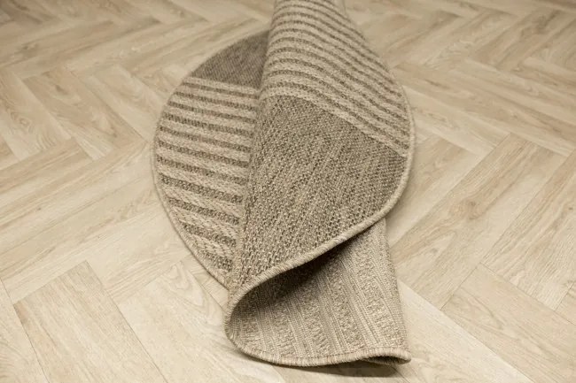 Koberec Patio 5029/178 béžový / hnedý kruh