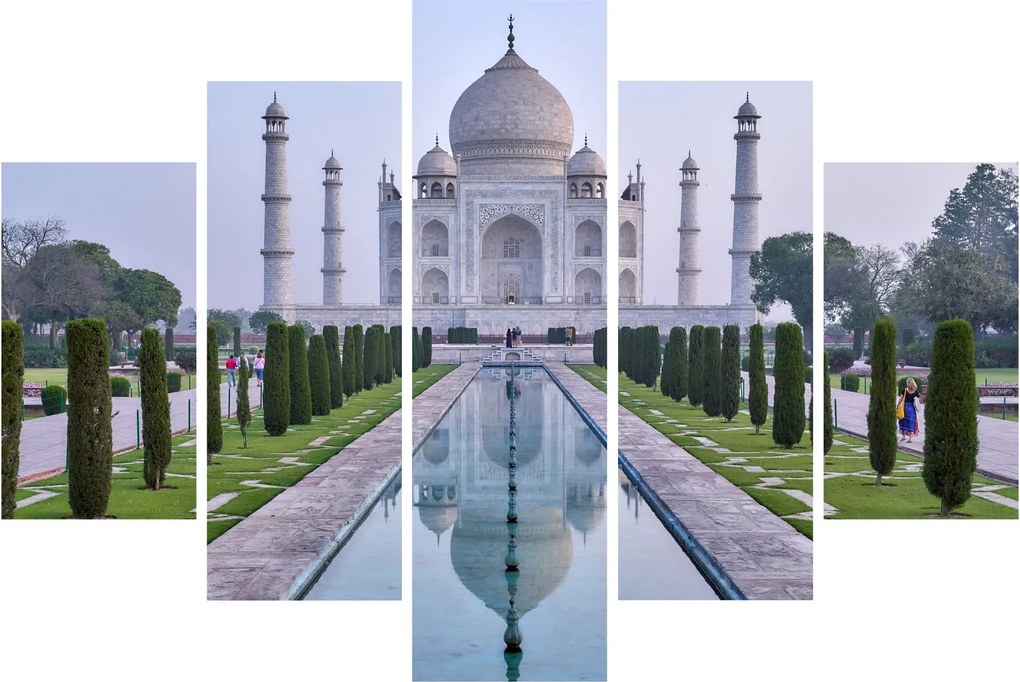 Obraz - Taj Mahal za východu slnka (150x105 cm)