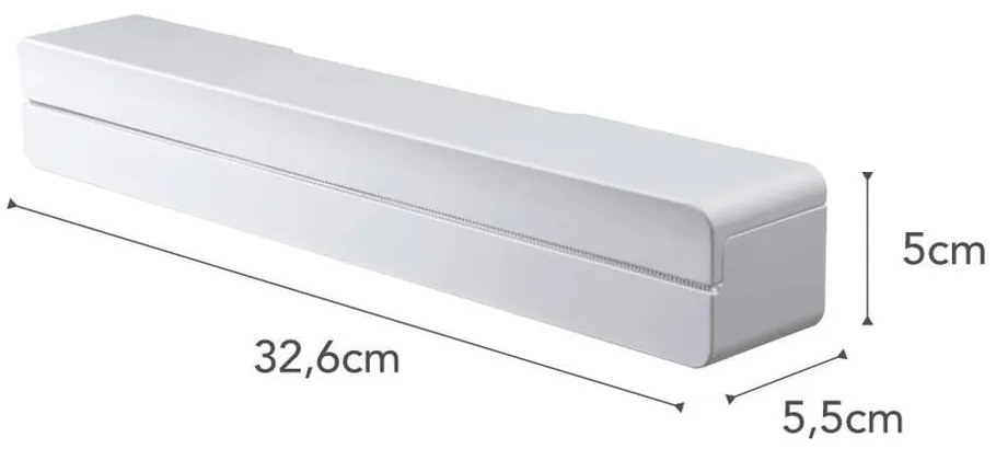 Biely magnetický držiak na kuchynské fólie YAMAZAKI Tower