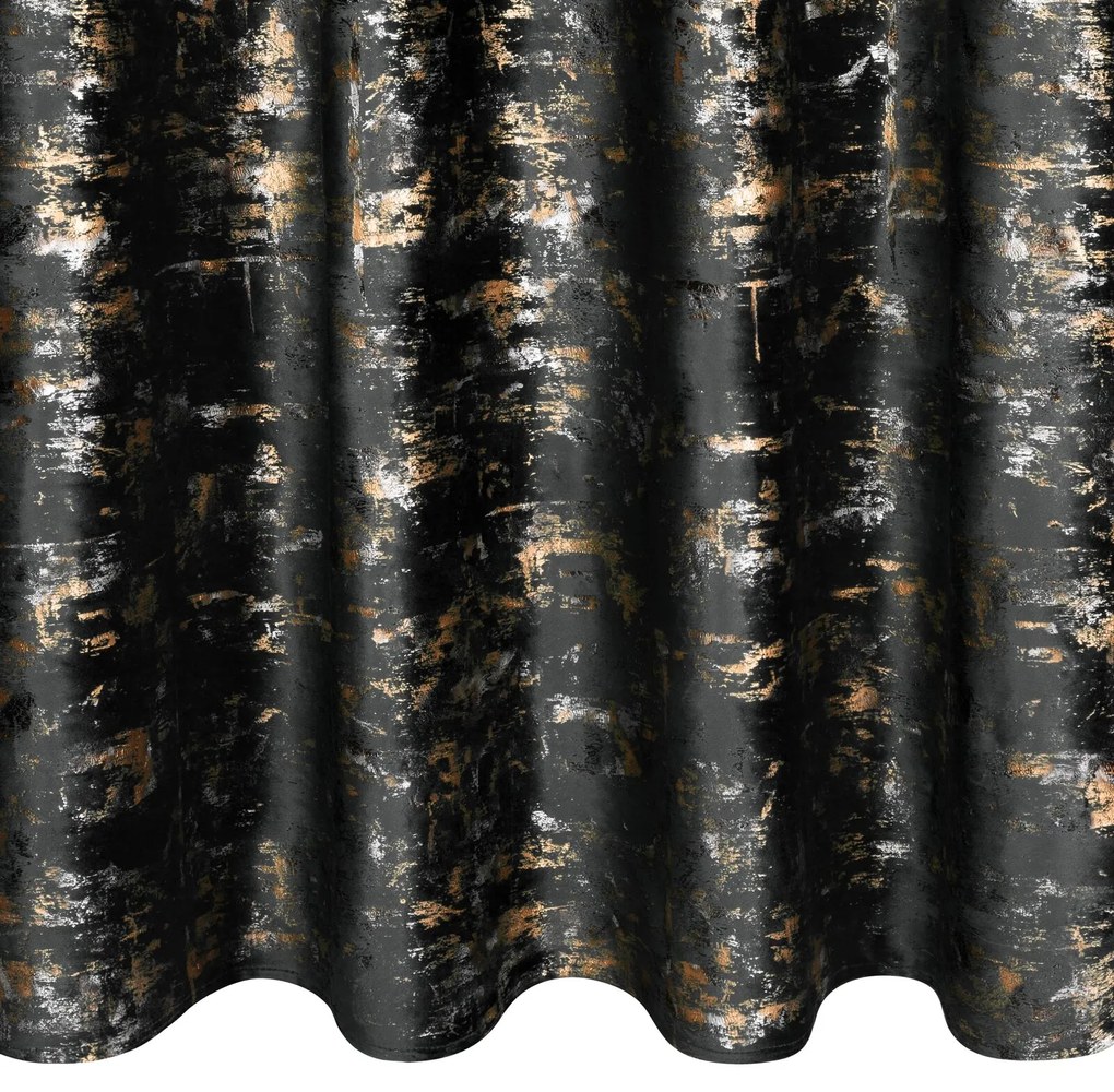 ZATEMŇOVACÍ ZÁVES NA KRÚŽKOCH TAMI 140X250 CM ČIERNA