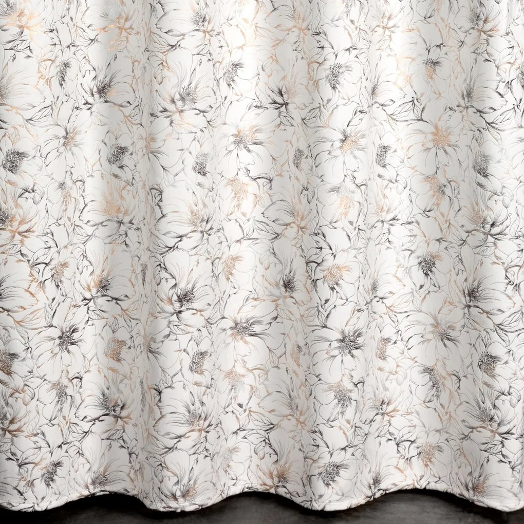 ZATEMŇOVACÍ ZÁVES NA KRÚŽKOCH CARMELA 140X250 CM KVETY