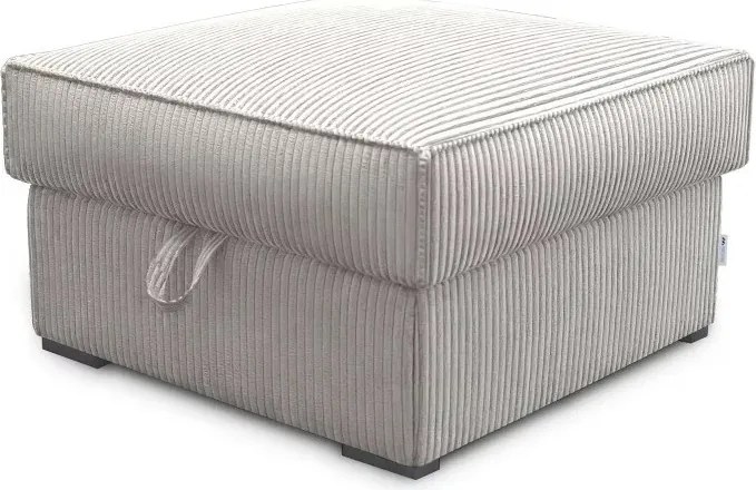 Taburet SMART COSARO XL s úložným priestorom 71x71 cm, svetlobéžový