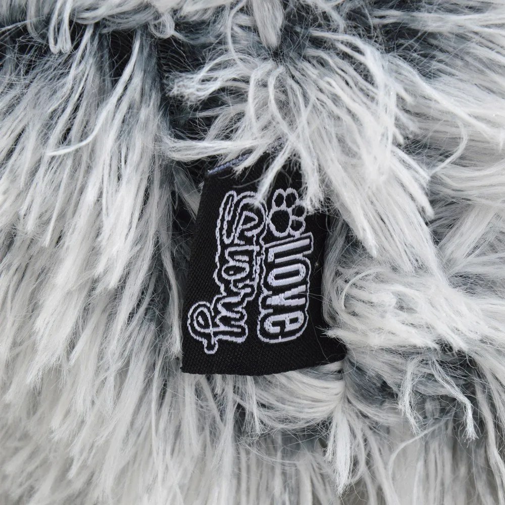 Biely pelech pre psa 80x60 cm Fluffy Heather – Love Story