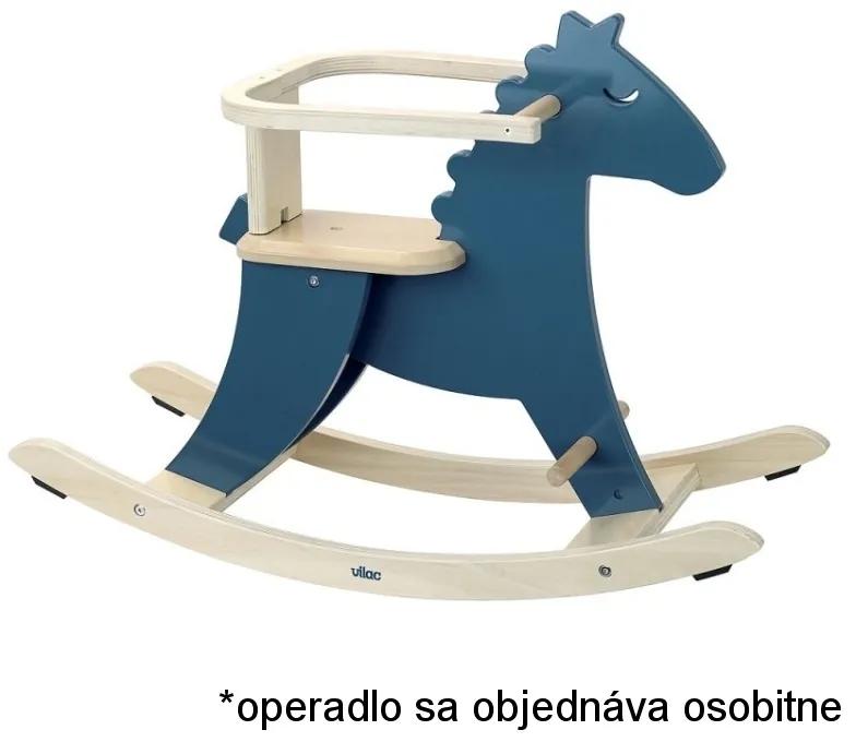Vilac Drevený hojdací koník modrý