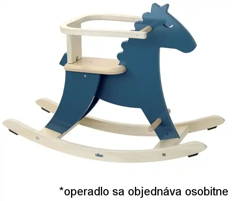 Vilac Drevený hojdací koník modrý | BIANO
