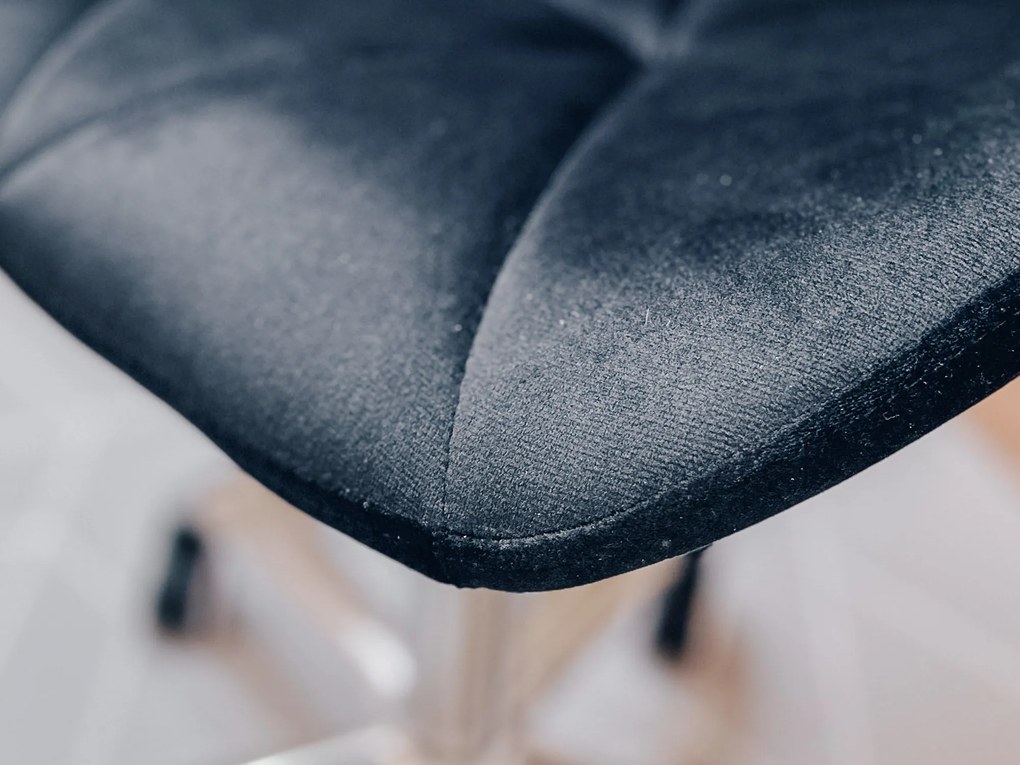 AKCIA Čierne kancelárske kreslo AVOLA VELVET II. akosť