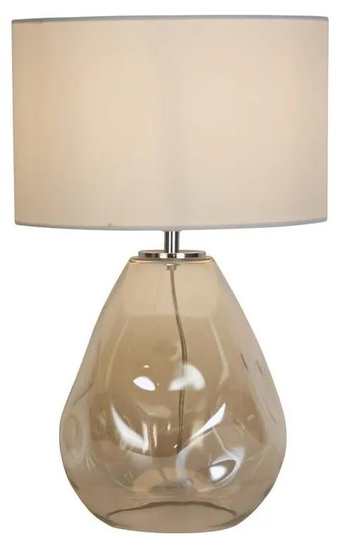 Searchlight EU65420CP - Stolná lampa DEVON 1xE27/60W/230V sivá/dymová